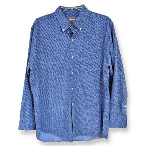 Bonobos Button Down Long Sleeve Shirt, Slim Fit, Floral Dress Shirt, Size Large